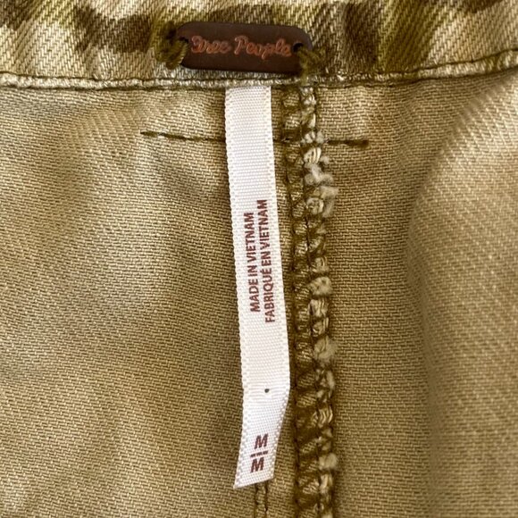 Free People Printed Rough Roads Utility Shorts NWOT - Picture 6 of 7